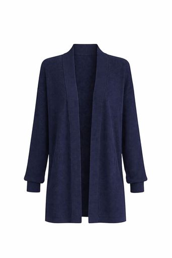 CASACO TRICOT CARINA AZUL MARINHO